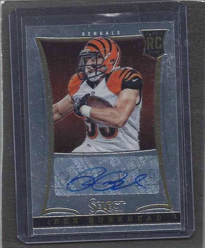 REX BURKHEAD 2013 PANINI SELECT BENGALS ROOKIE AUTO RC #D 178/499