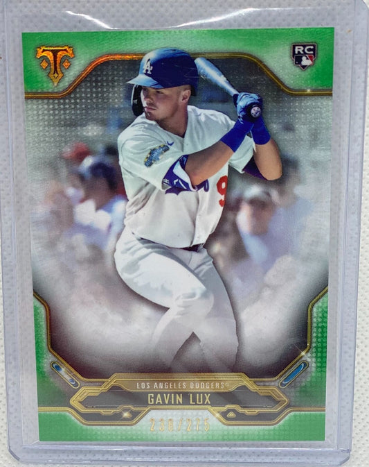 GAVIN LUX 2020 TOPPS TRIPLE THREADS GREEN RC #D 238/275