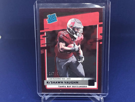 KE'SHAWN VAUGHN 2020 PANINI DONRUSS RATED ROOKIE PURPLE RC #D 147/500