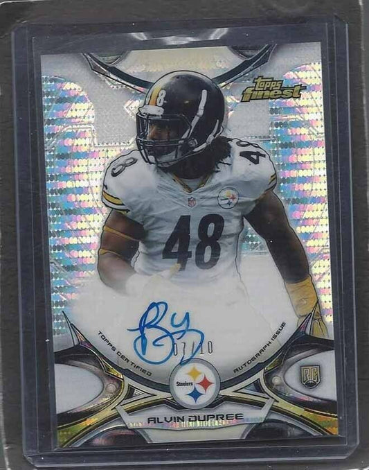 ALVIN BUD DUPREE 2015 TOPPS FINEST PULSAR REFRACTOR ON CARD ROOKIE AUTO RC /10