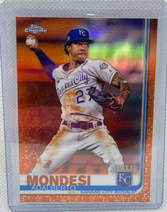 ADALBERTO MONDESI 2019 TOPPS CHROME ORANGE REFRACTOR #D 19/25