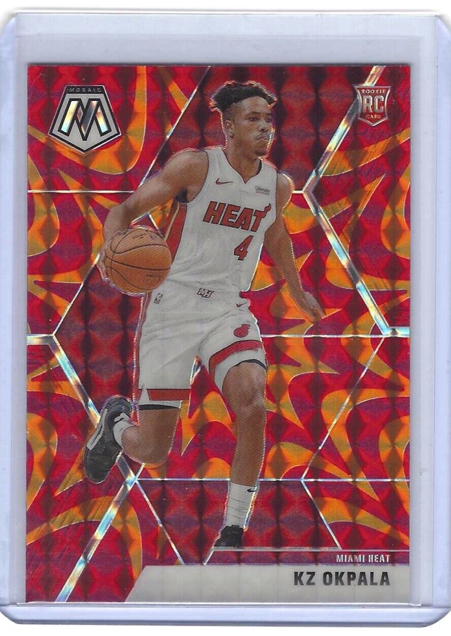 KZ OKPALA 2019-20 PANINI MOSAIC ORANGE REACTIVE PRIZM RC #210