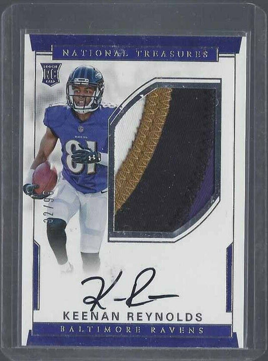 KEENAN REYNOLDS 2016 NATIONAL TREASURES RPA 4 COLOR JUMBO PATCH AUTO RC #D 32/99