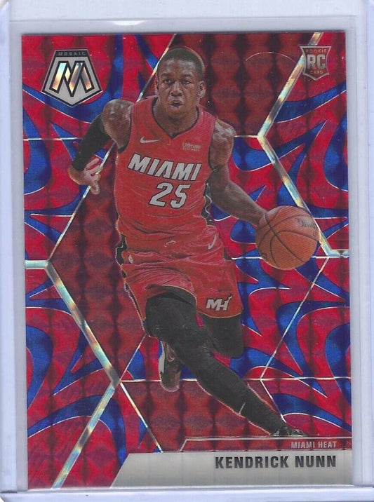 KENDRICK NUNN 2019-20 PANINI MOSAIC BLUE REACTIVE PRIZM ROOKIE RC #234