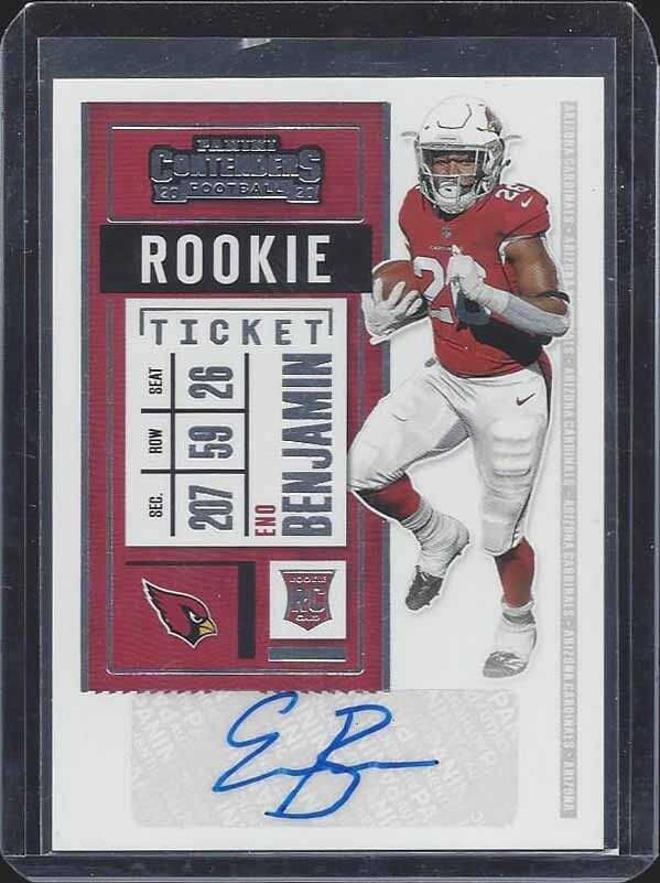 ENO BENJAMIN 2020 CONTENDERS CARDINALS ROOKIE TICKET TRUE RC AUTO #215