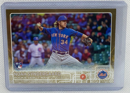 NOAH SYNDERGAARD 2015 TOPPS UPDATE ROOKIE DEBUT GOLD RC #D 506/2015