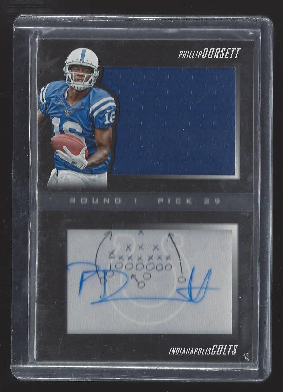 1/1 PHILLIP DORSETT 2015 PLAYBOOK X&O GOLD BOOK JERSEY AUTO RC #D 15/25 JSY #15!
