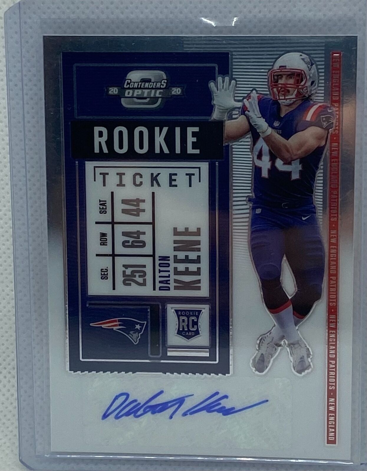 DALTON KEENE 2020 PANINI CONTENDERS OPTIC ROOKIE TICKET AUTO RC #173