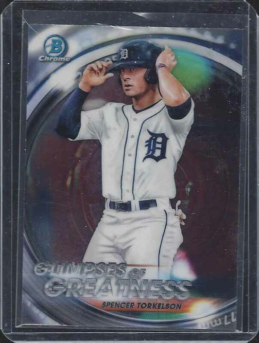 SPENCER TORKELSON 2020 BOWMAN DRAFT CHROME GLIMPSES OF GREATNESS PROSPECT