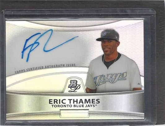 ERIC THAMES 2010 BOWMAN PLATINUM PROSPECT REFRACTOR ON CARD AUTO