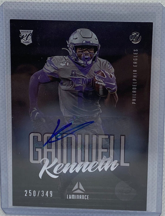 KENNETH GAINWELL 2021 PANINI LUMINANCE SILVER AUTO RC #D 250/349