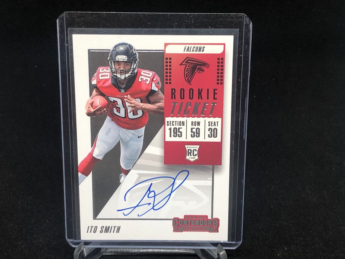 ITO SMITH 2018 PANINI CONTENDERS ROOKIE TICKET ON CARD AUTO RC #133