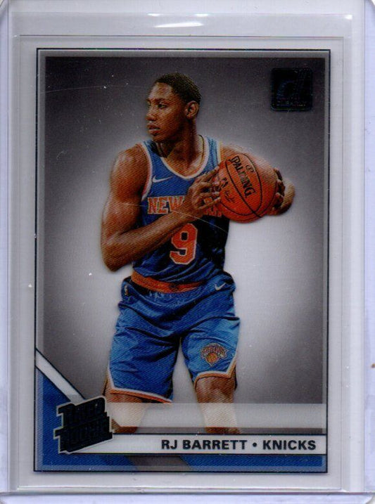 RJ BARRETT 2019-20 PANINI CLEARLY DONRUSS TRUE RATED ROOKIE RC #53