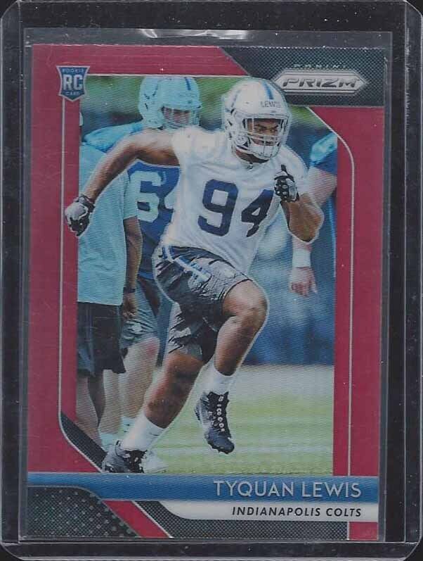 TYQUAN LEWIS 2018 PANINI PRIZM RED SSP RETAIL ONLY ROOKIE PRIZMS RC