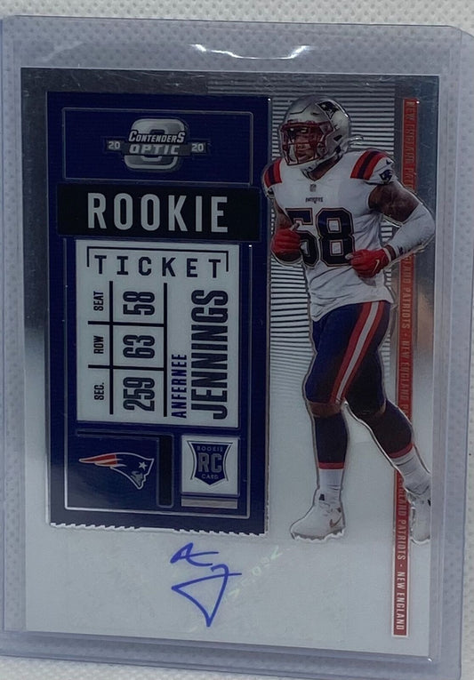 ANFERNEE JENNINGS 2020 PANINI CONTENDERS OPTIC ROOKIE TICKET AUTO RC #178