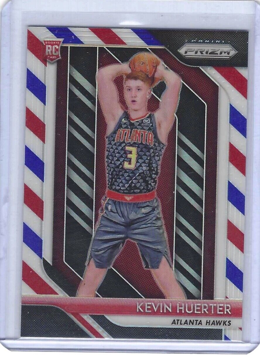 KEVIN HUERTER 2018-19 PANINI PRIZM RED WHITE AND BLUE PRIZM ROOKIE RC #68