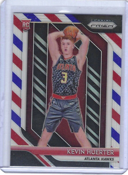 KEVIN HUERTER 2018-19 PANINI PRIZM RED WHITE AND BLUE PRIZM ROOKIE RC #68