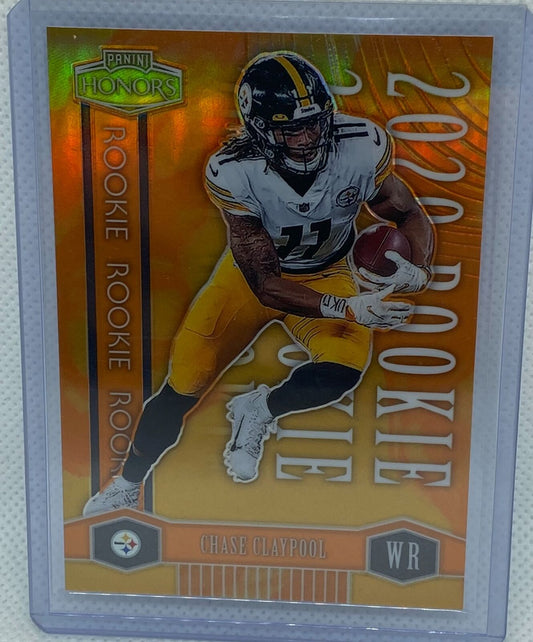 CHASE CLAYPOOL 2020 PANINI HONORS ROOKIE ORANGE PRIZM RC #D 7/20