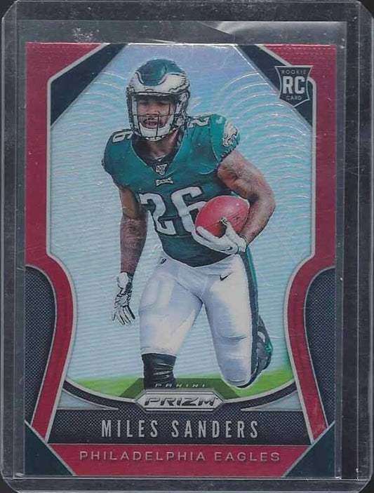 MILES SANDERS 2019 PANINI PRIZM RED RETAIL ONLY SSP ROOKIE PRIZMS RC #326
