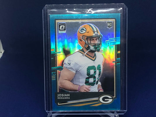 JOSIAH DEGUARA 2020 PANINI DONRUSS OPTIC LIGHT BLUE HOLO RC ROOKIE #D 34/299
