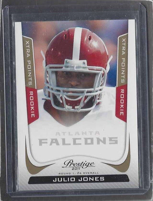 JULIO JONES 2011 PRESTIGE XTRA POINTS GOLD ROOKIE RC #D 88/250