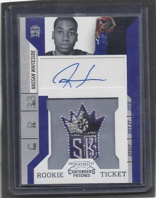 HASSAN WHITESIDE 2010-11 PLAYOFF CONTENDERS PATCHES SP VARIATION PATCH AUTO RC