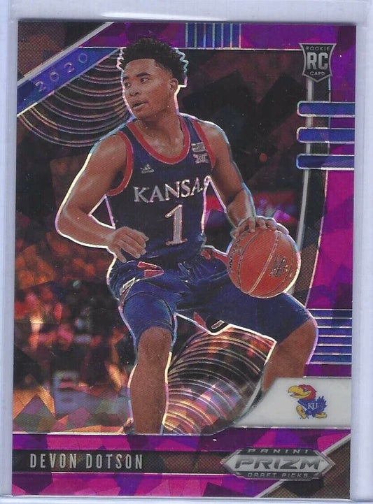 DEVON DOTSON 2010-21 PANINI PRIZM DRAFT PICKS PURPLE CRACKED ICE ROOKIE RC /149
