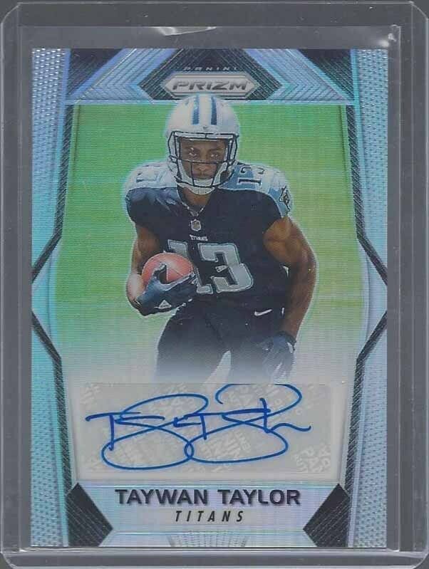 TAYWAN TAYLOR 2017 PANINI PRIZM SILVER PRIZM TENNESSEE TITANS AUTO RC