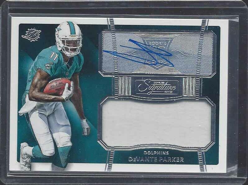 DEVANTE PARKER 2015 DONRUSS SIGNATURE SERIES ROOKIE JERSEY AUTO RC #487
