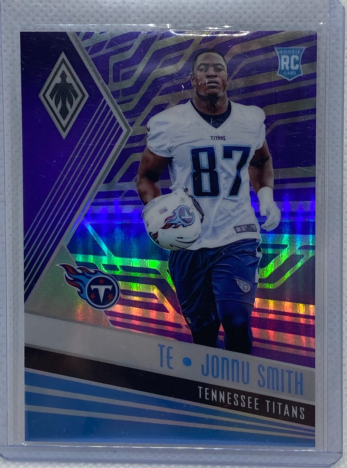 JONNU SMITH 2017 PANINI PHOENIX PURPLE PRIZM RC #D 54/199