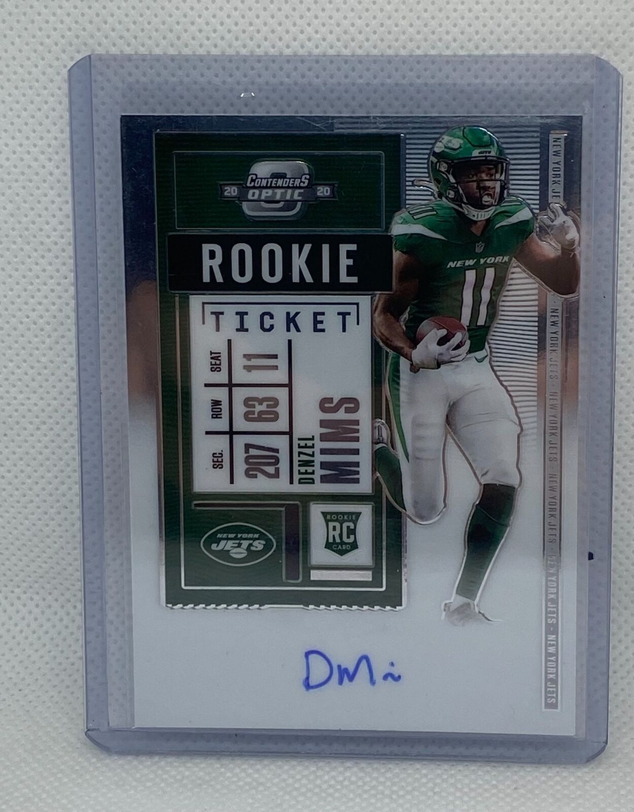 DENZEL MIMS 2020 PANINI CONTENDERS OPTIC ROOKIE TICKET ON CARD AUTO RC #125