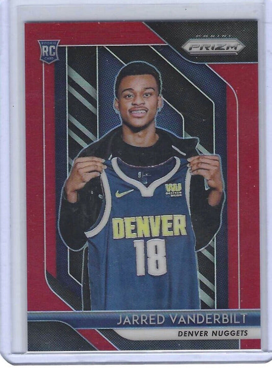 JARRED VANDERBILT 2018-19 PANINI PRIZM RED ROOKIE RC #D 127/299