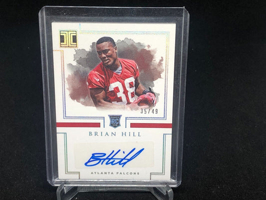 BRIAN HILL 2017 PANINI IMPECCABLE SILVER AUTO RC #D 35/49