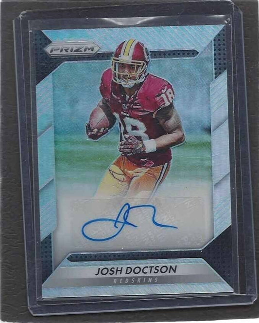 JOSH DOCTSON 2016 PANINI PRIZM SILVER PRIZM WASHINGTON REDSKINS AUTO RC