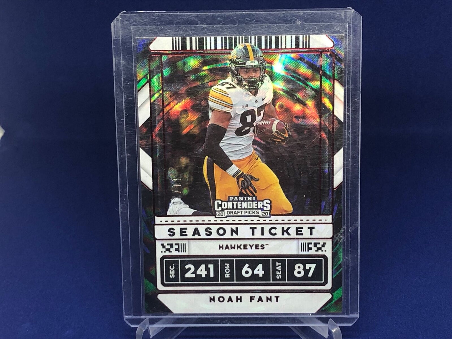 NOAH FANT 2020 PANINI CONTENDERS DRAFT PICKS RED SEASON TICKET #D 11/20