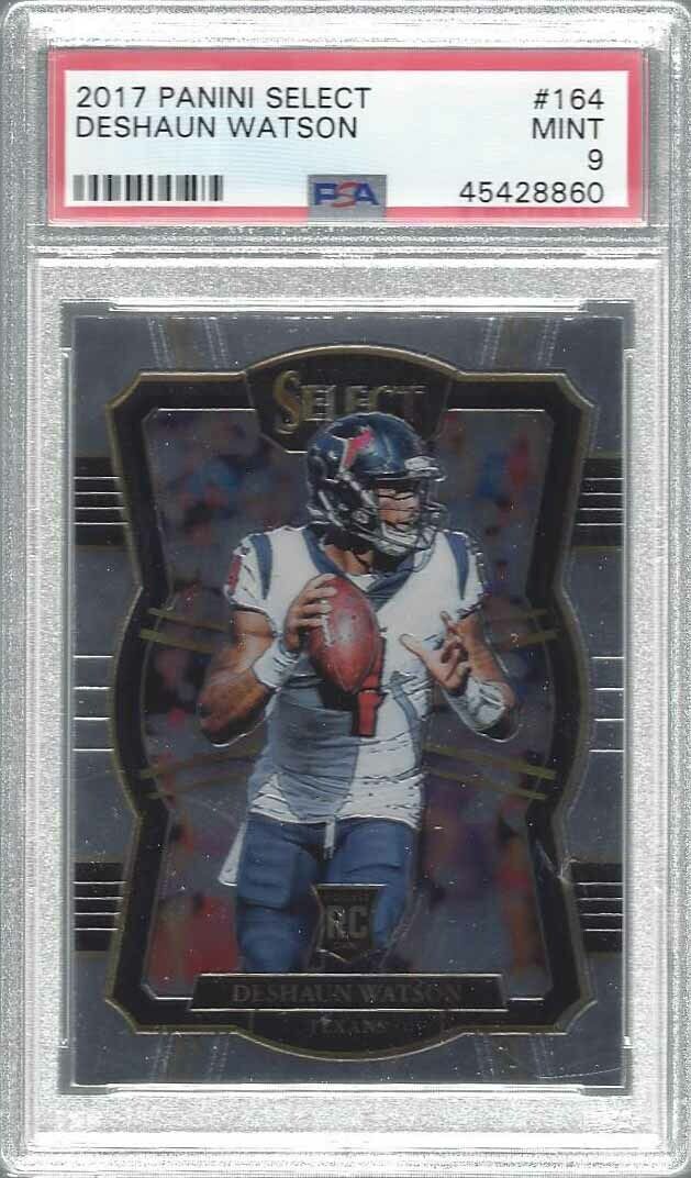DESHAUN WATSON 2017 SELECT PREMIER LEVEL TRUE ROOKIE RC #164 PSA 9 MINT
