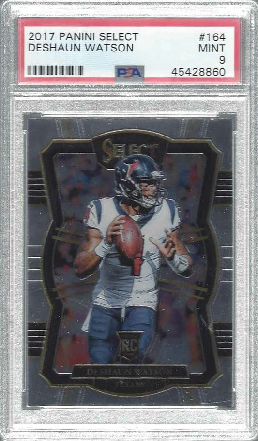 DESHAUN WATSON 2017 SELECT PREMIER LEVEL TRUE ROOKIE RC #164 PSA 9 MINT