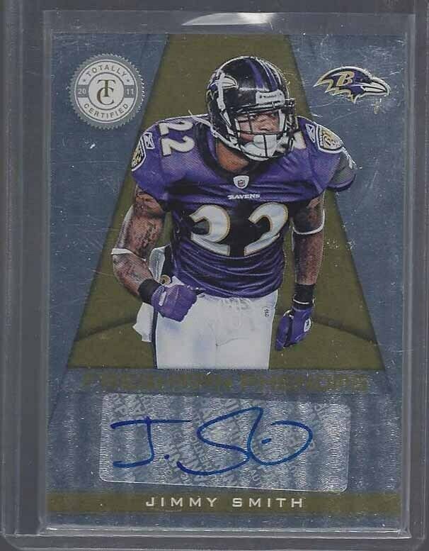 1/1 JIMMY SMITH 2012 TOTALLY CERTIFIED GOLD PHENOMS AUTO RC #D 22/25 JERSEY #22!