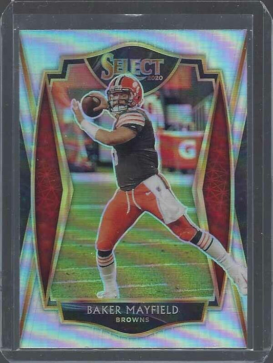 BAKER MAYFIELD 2020 PANINI SELECT PREMIER LEVEL SILVER PRIZM #123