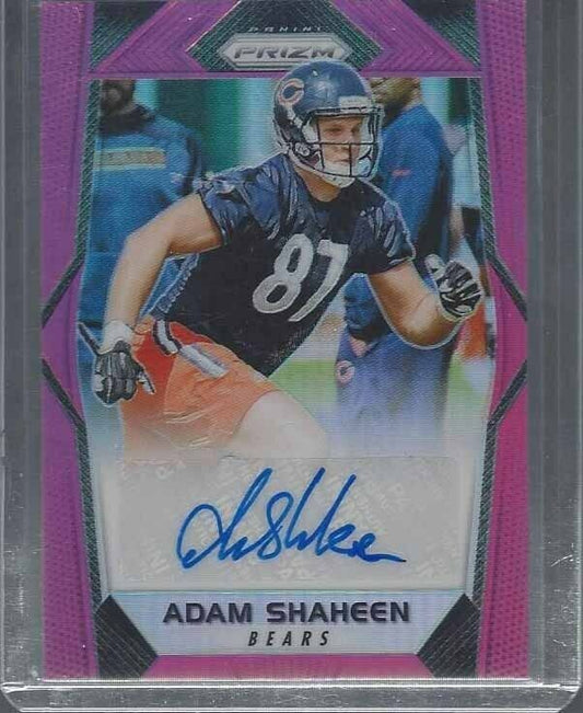 ADAM SHAHEEN 2017 PANINI PRIZM PINK PRIZM CHICAGO BEARS AUTO RC