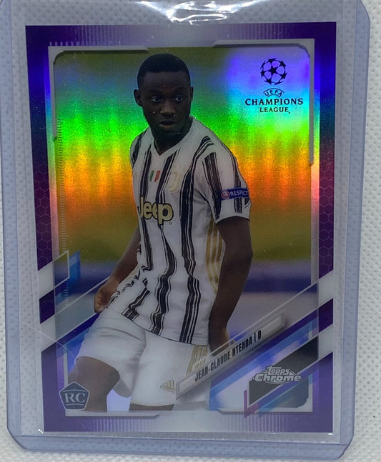 JEAN-CLAUDE NTENDA 2020-21 TOPPS CHROME CHAMPIONS LEAGUE PURPLE REFRACTOR #/250