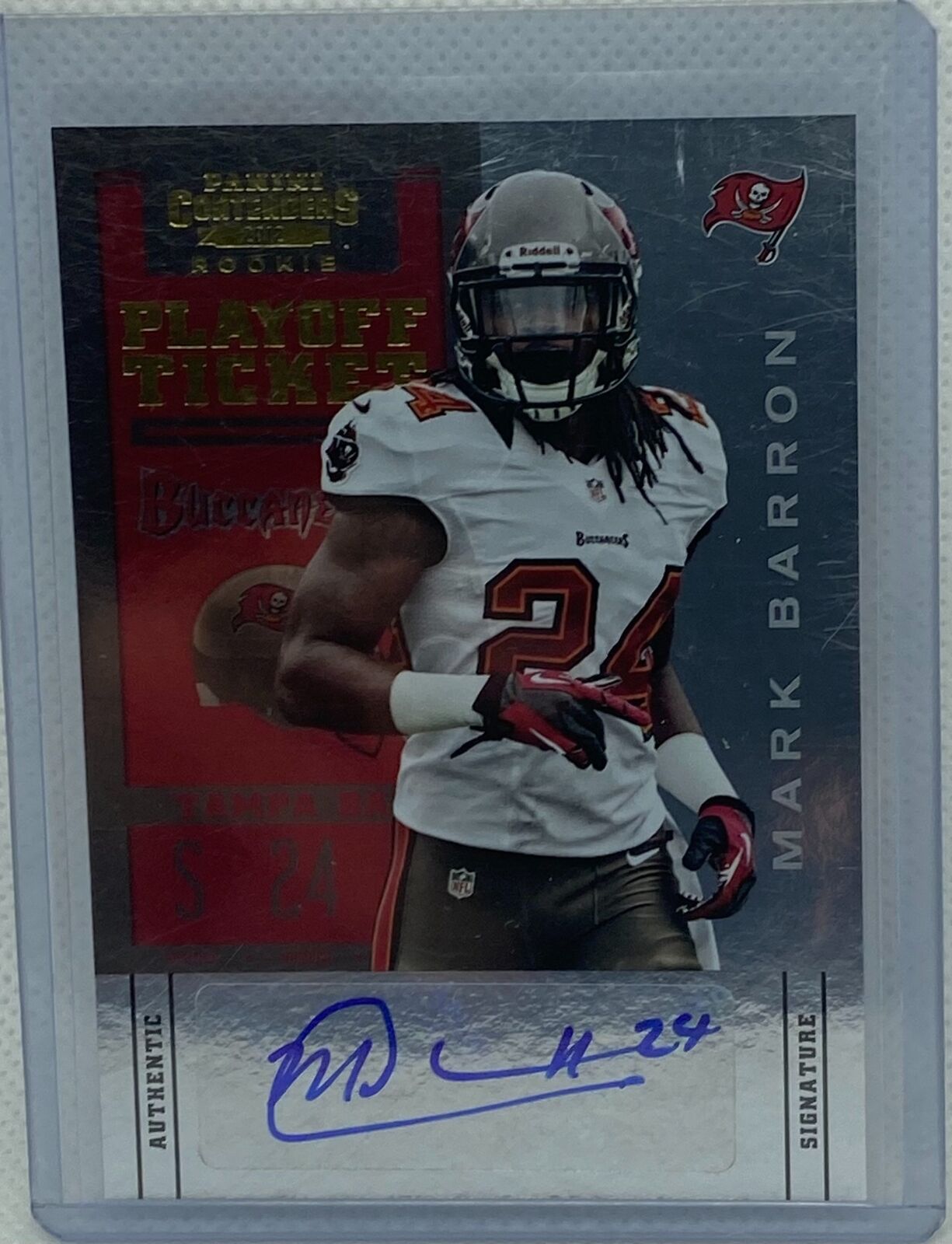 MARK BARRON 2012 PANINI CONTENDERS ROOKIE PLAYOFF TICKET AUTO RC #D 45/99