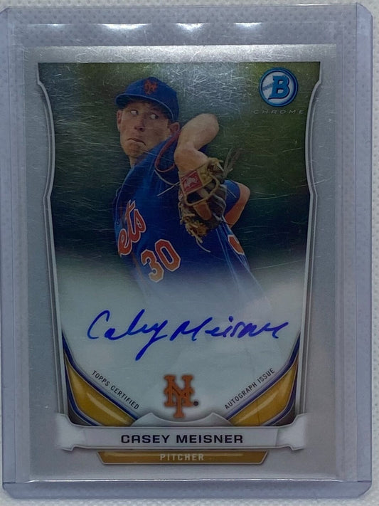 CASEY MEISNER 2014 TOPPS BOWMAN CHROME ON CARD AUTO #BCAP-CM