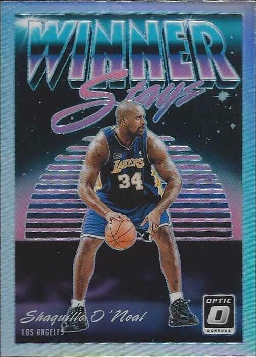 SHAQUILLE O'NEAL 2018-19 DONRUSS OPTIC WINNER STAYS SILVER HOLO PRIZM #14