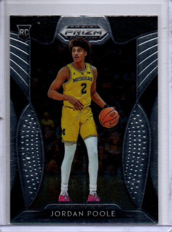 JORDAN POOLE 2019 PANINI PRIZM DRAFT PICKS TRUE ROOKIE RC #28