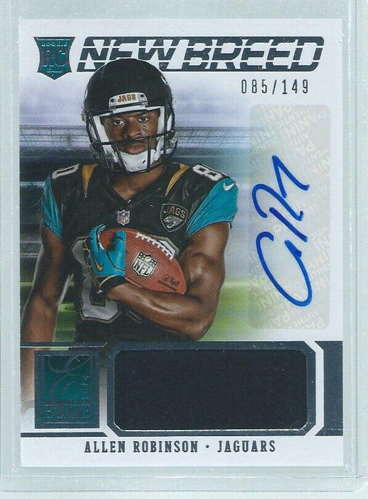 ALLEN ROBINSON 2014 PANINI DONRUSS ELITE NEW BREED JERSEY AUTO RC #D 85/149