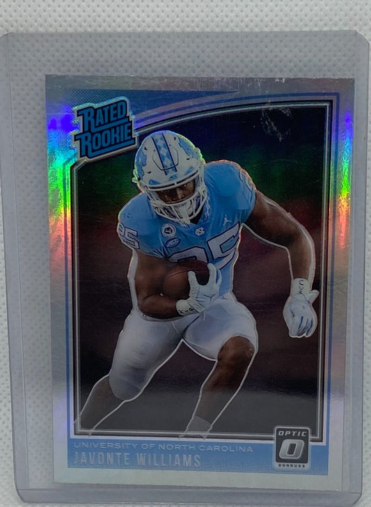 JAVONTE WILLIAMS 2021 PANINI CHRONICLES DONRUSS OPTIC SILVER HOLO PRIZM # 217