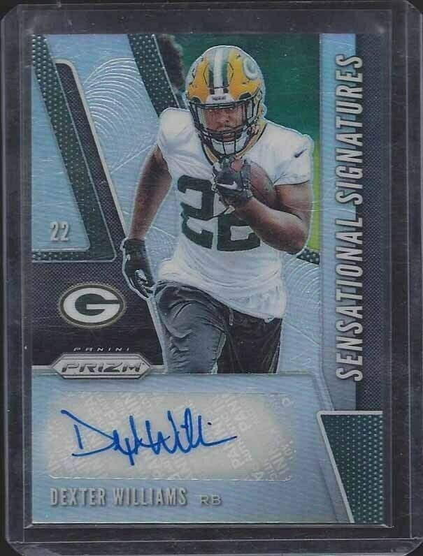 DEXTER WILLIAMS 2019 PANINI PRIZM SENSATIONAL SIGNATURES SILVER PACKERS AUTO RC