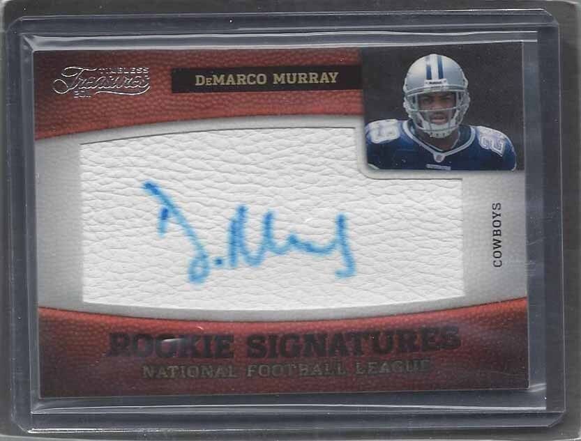 DEMARCO MURRAY 2011 TIMELESS TREASURES COWBOYS ROOKIE ON CARD AUTO RC #D 30/265