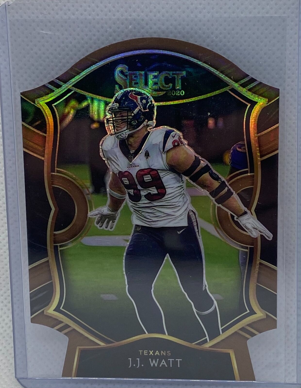 J.J. WATT 2021 PANINI SELECT CONCOURSE LEVEL BRONZE PRIZM DIE CUT #D 175/355